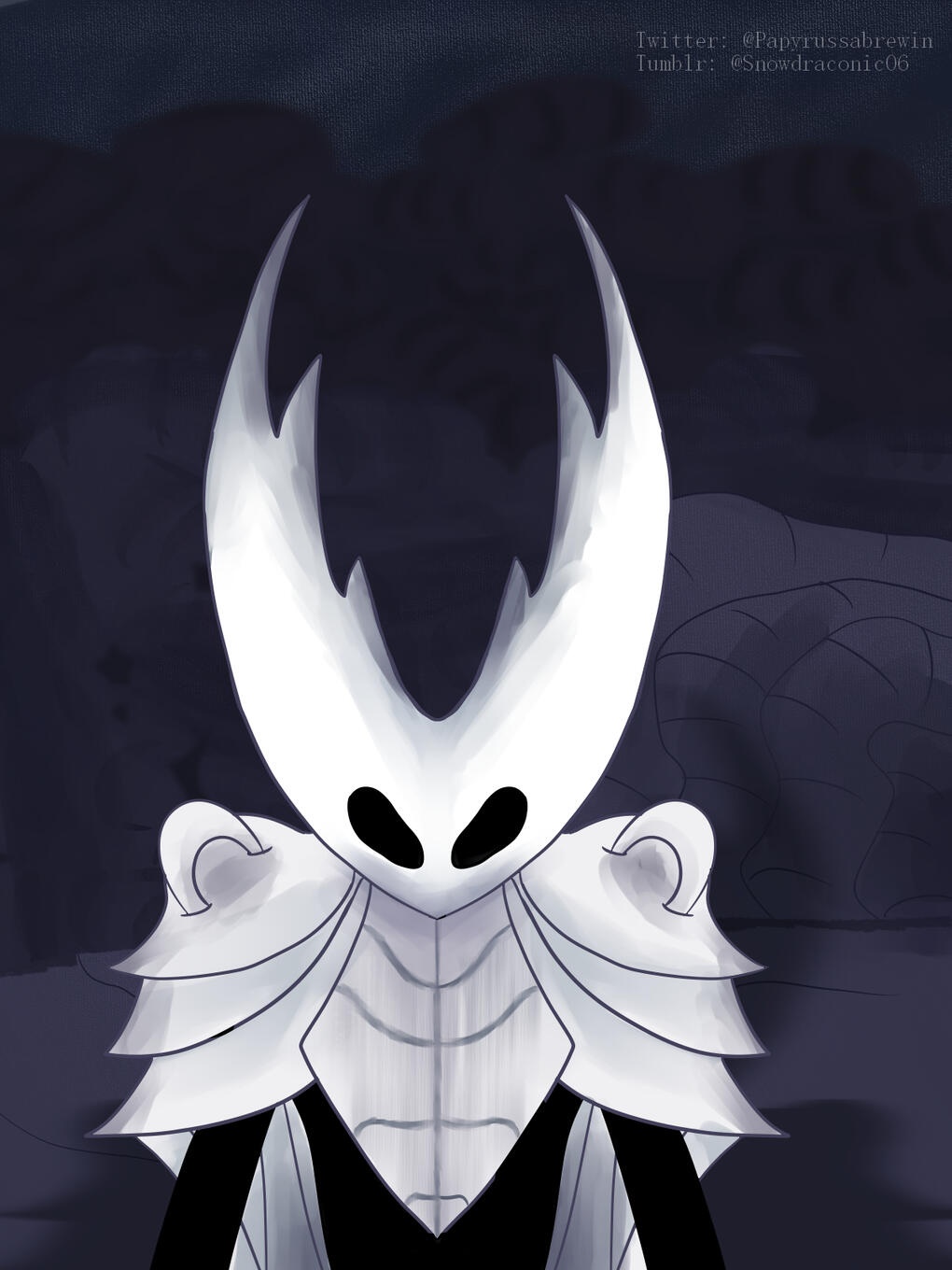 Art I made of the Pure Vessel from Hollow Knight.