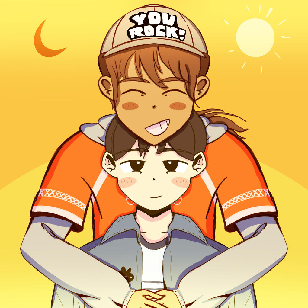Suntan art i made of the omori ship sunny x kel