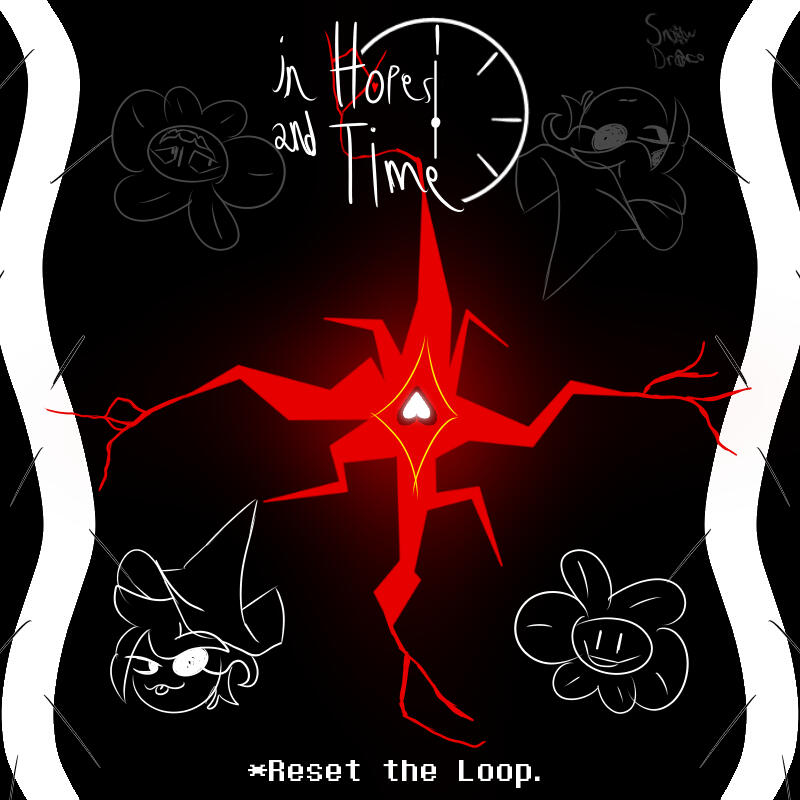 In Hopes and Time Cover art i made for a hypothetical flowey vs siffrin fight track